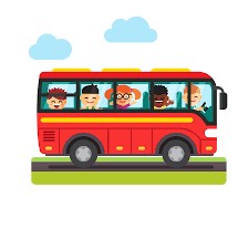 Affiche d'information sur les transports scolaires TEMPO.