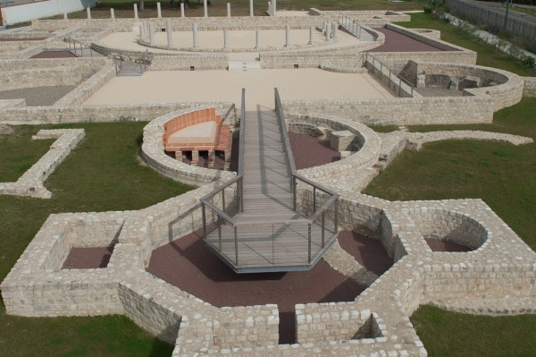 Vue du site archéologique gallo-romain de Villascopia, à Castelculier.